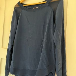 Chaser silk navy raglan